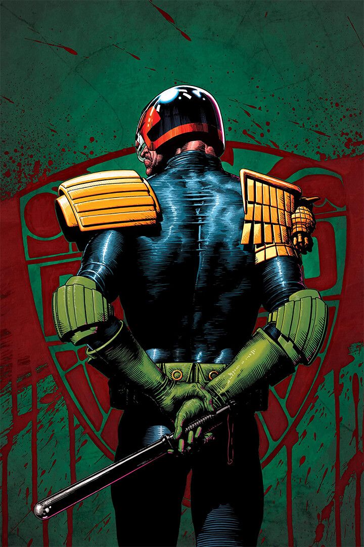 Judge Death Judge Dredd Classic Comicbook Cover Art Home Decor Poster