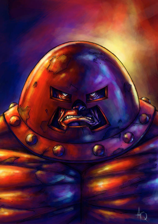 Juggernaut Angry Metal Armor Print Poster