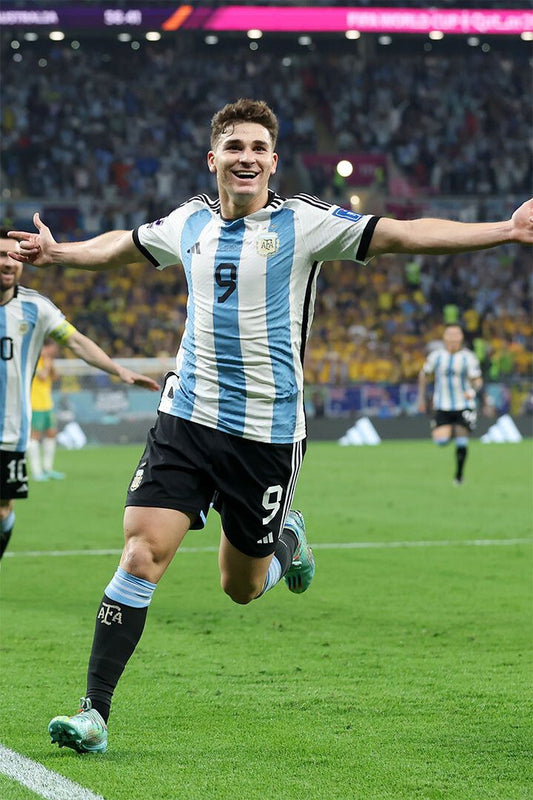 Julian Alvarez Goal Celebration Argentina World Cup Wall Art Poster