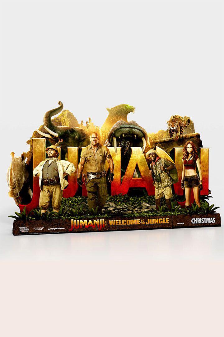 Jumanji 2018 Movie Kevin Hart Dwayne Johnson Comedy Magnet
