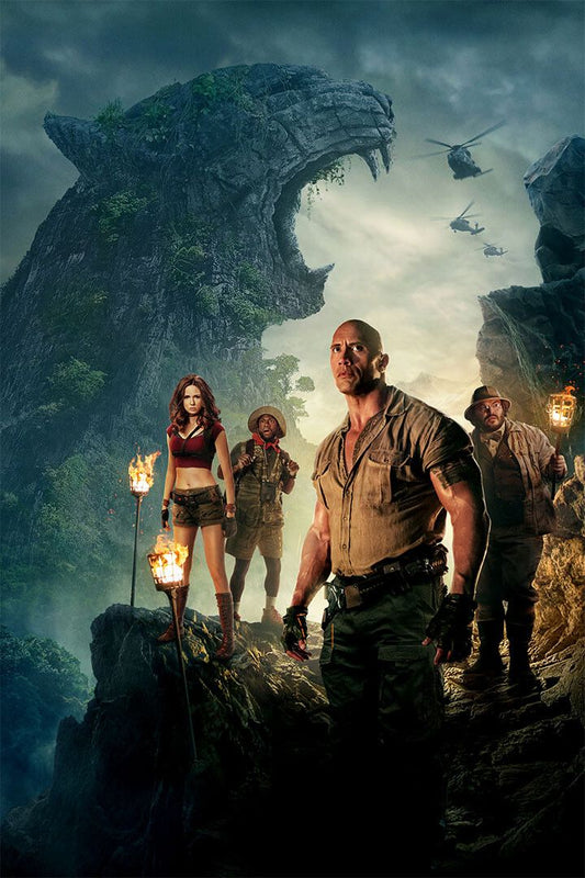 Jumanji 2019 Movie The Next Level Painting Print Wall Art Home Poster