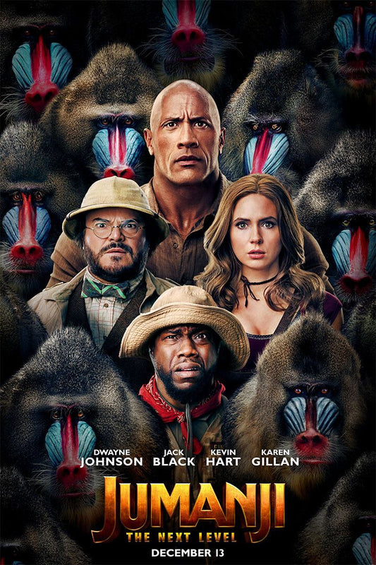 Jumanji 2020 Movie The Next Level Action Comedy Wall Art Home Poster