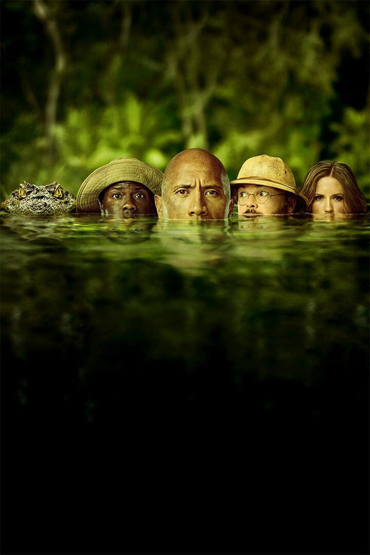 Jumanji 2 The Next Level Movie Dwayne Johnson Action Wall Art Poster