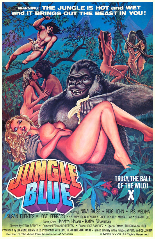 Jungle Blue Magnet 01 Movie Magnet