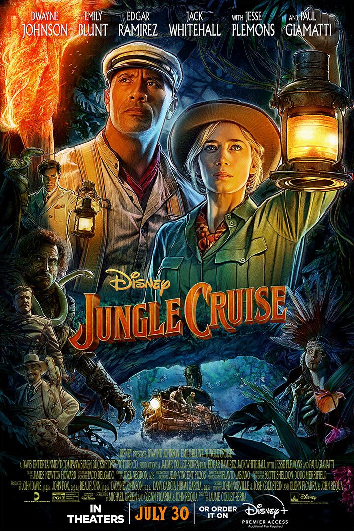 Jungle Cruise 2021 Action Movie Painting Keychain