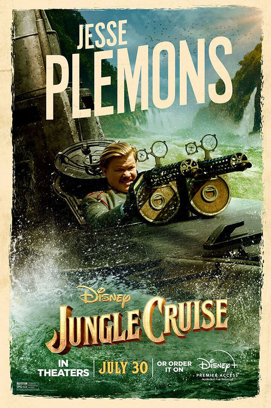 Jungle Cruise Full Character Movie 2021 Plemons Wall Art Home Poster