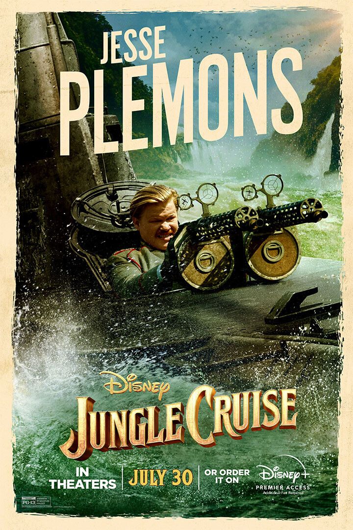 Jungle Cruise Full Character Movie 2021 Plemons Keychain