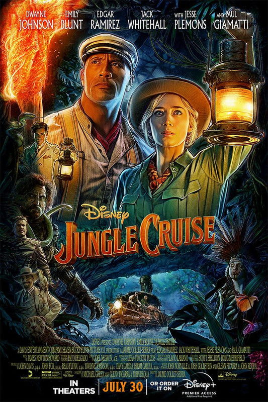 Jungle Cruise Movie 2020 Dwayne Johnson Adventure Wall Art Home Poster