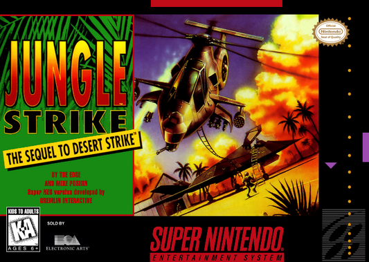 Jungle Strike (Usa) Snes Print Poster