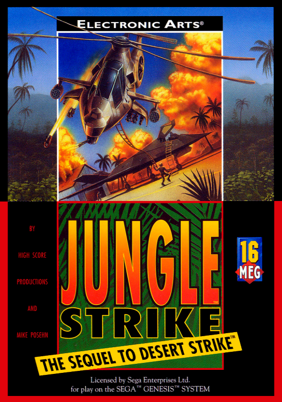 Jungle Strike (Usa) Genesis Print Poster