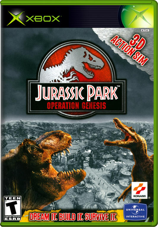 Jurassic Park Operation Genesis Xbox Print Poster