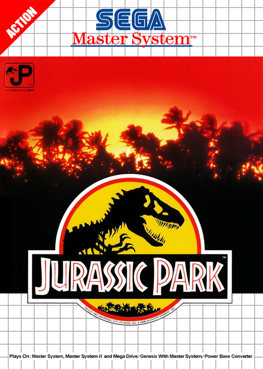 Jurassic Park Sega Master System Print Poster