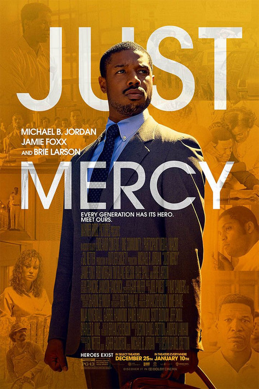 Just Mercy Movie Brie Larson Crime Biography Wall Art Home Decor Poster