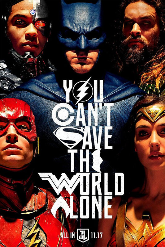 Justice League Superheroes Movie Spiderman Superman Home Decor Poster