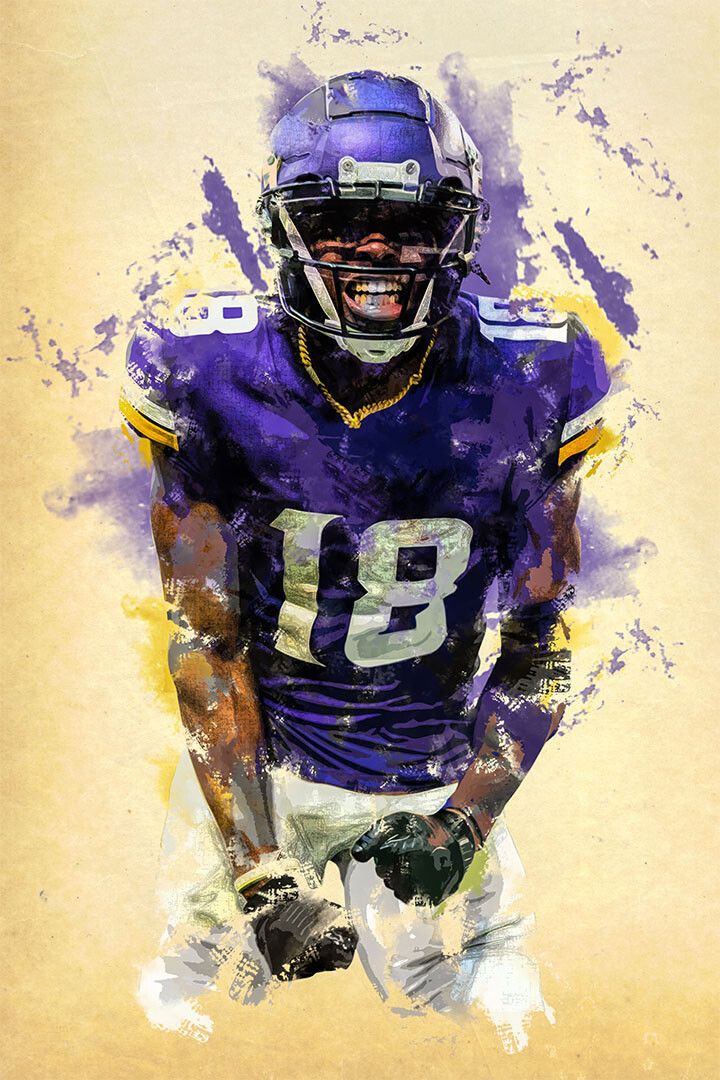 Justin Jefferson Minnesota Vikings American Football Jigsaw Puzzle