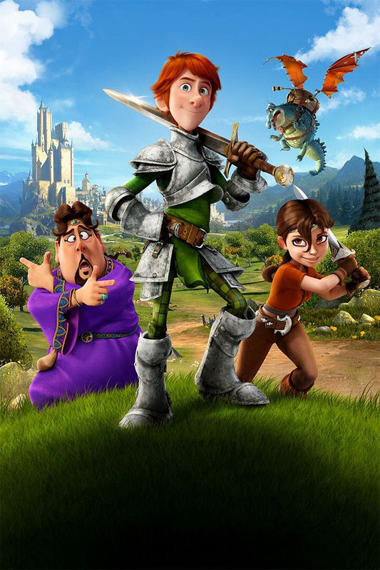 Justin And The Knights Of Valor Animated Film Art Home Print Poster