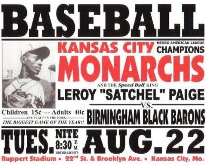 Kansas City Monarchs Vs Birmingham Black Barons Photo Baseball Negro League