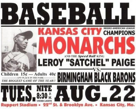 Kansas City Monarchs Vs Birmingham Black Barons Photo Baseball Negro League