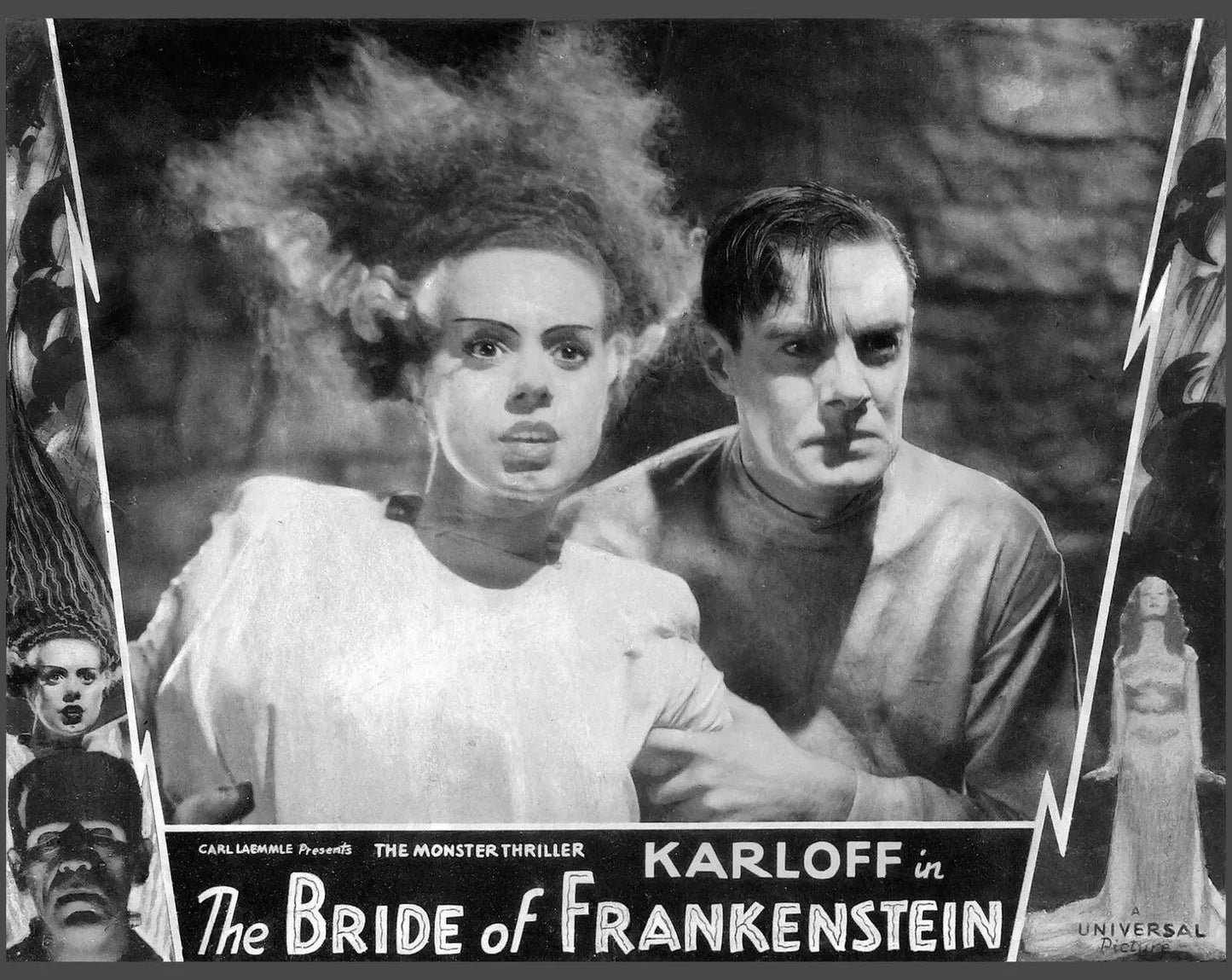 Karloff In 1935 Film The Bride Of Frankenstein Lobby Card Picture Photo