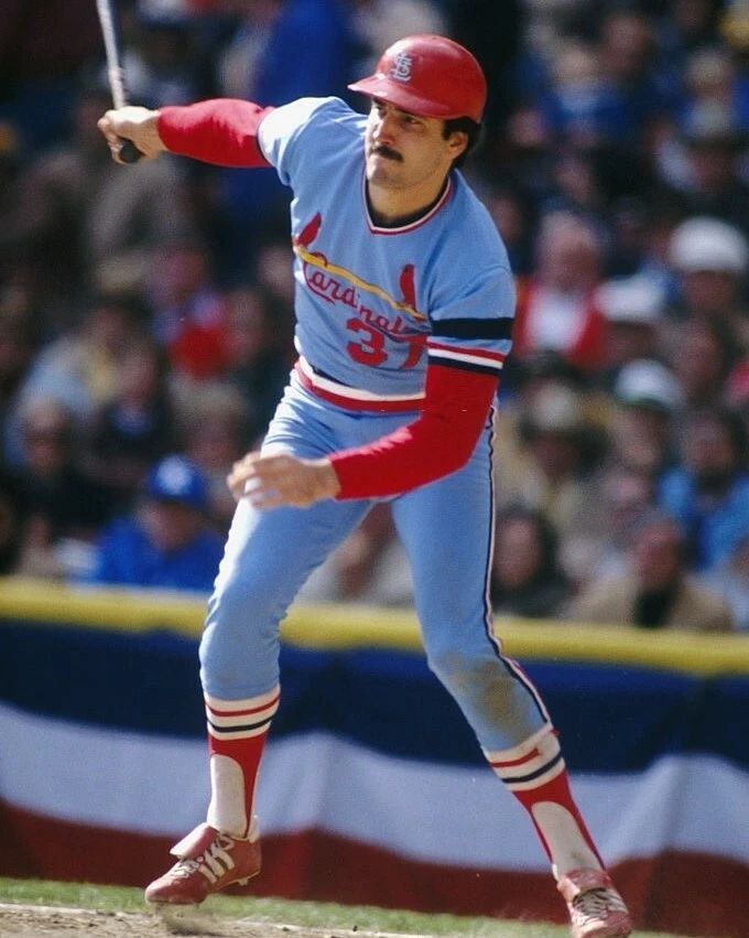 Keith Hernandez Photo St Louis Cardinals Baseball Picture Mlb Swinging