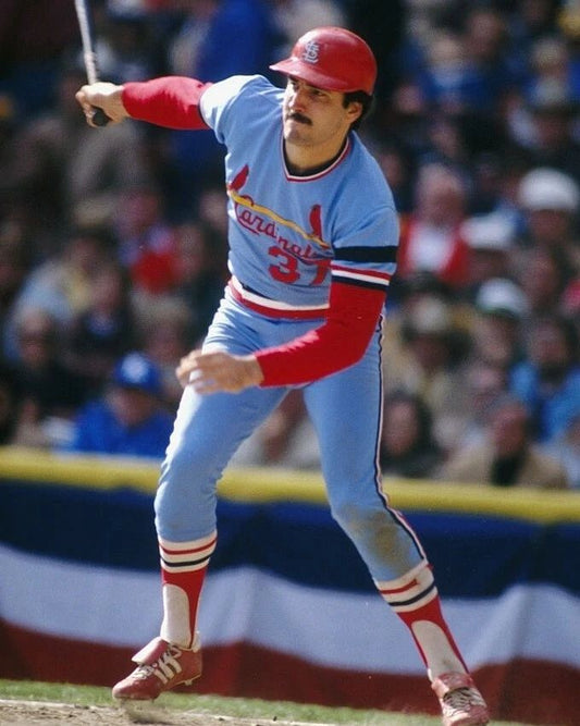 Keith Hernandez Photo St Louis Cardinals Baseball Picture Mlb Swinging