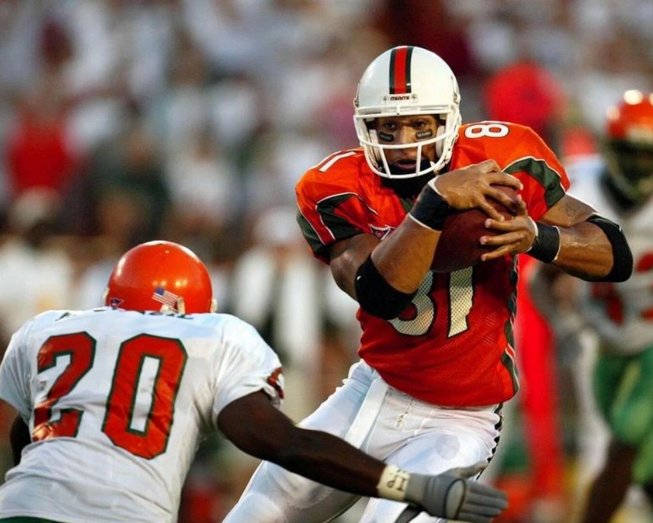 Kellen Winslow Photo Miami Hurricanes Ncaa Football Catch