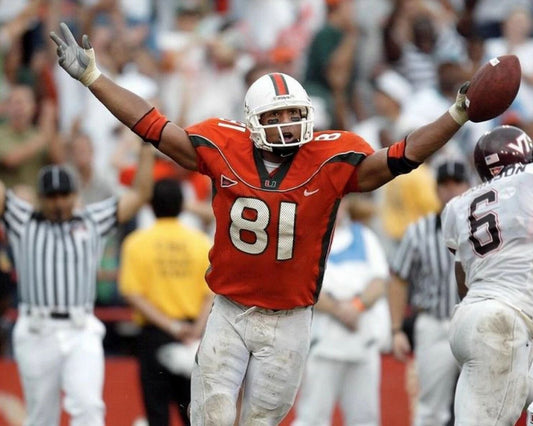 Kellen Winslow Photo Miami Hurricanes Ncaa Football Td