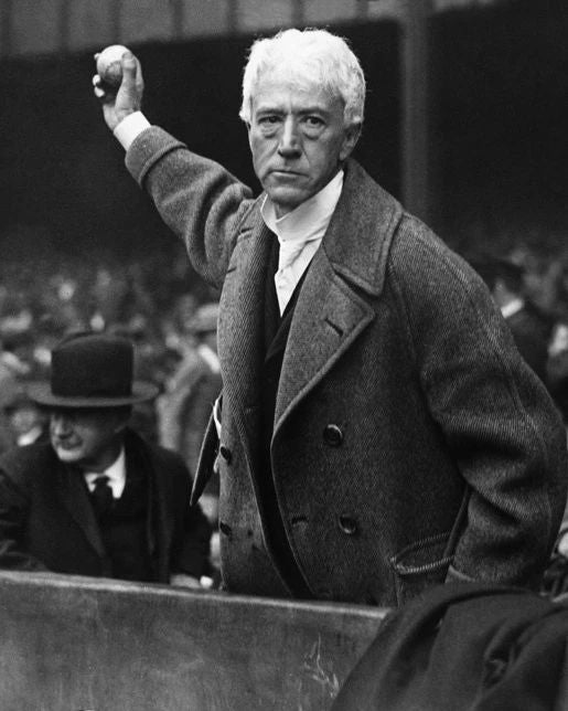 Kenesaw Mountain Landis Glossy Keychain First Baseball Commissioner Print 1