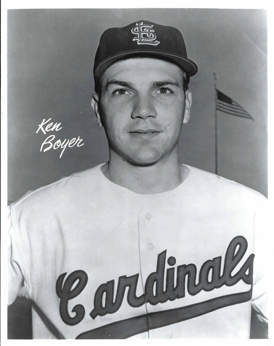 Ken Boyer Photo St Louis Cardinals Baseball Picture Mlb Bw