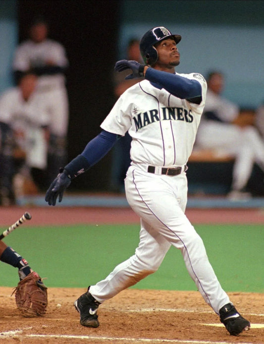 Ken Griffey Jr Photo Seattle Mariners Baseball Picture Mlb Swinging