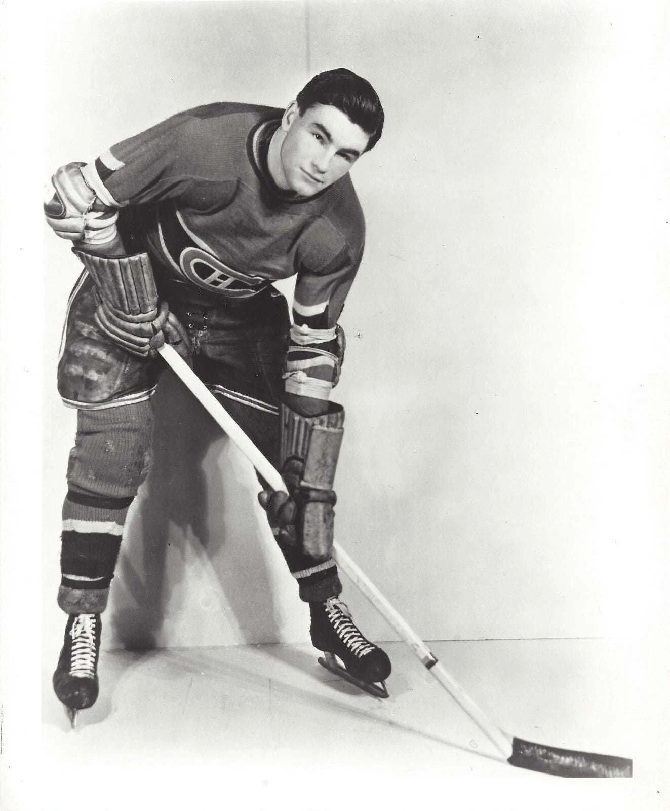 Ken Reardon Photo Hockey Montreal Canadiens Nhl Picture Bw