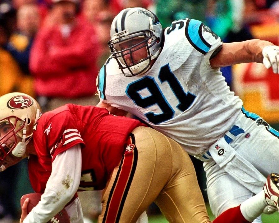 Kevin Greene & Ty Detmer Keychain Carolina Panthers 49Ers Picture Nfl Football