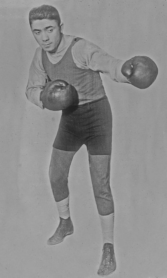 Kid Pete Herman Magnet Boxing Picture Large White Border