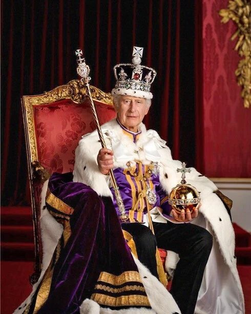 King Charles Iii Of The United Kingdom Glossy Keychain Prince Of Wales Keychain 1