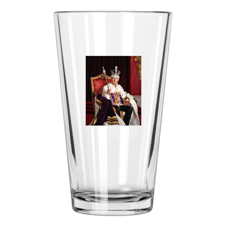 King Charles Iii Of The United Kingdom Prince Of Wales 1 Pint Beer Glass