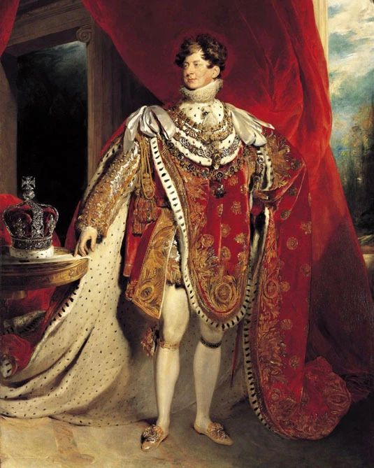 King George Iv Of The United Kingdom Glossy Keychain Print Painting Keychain