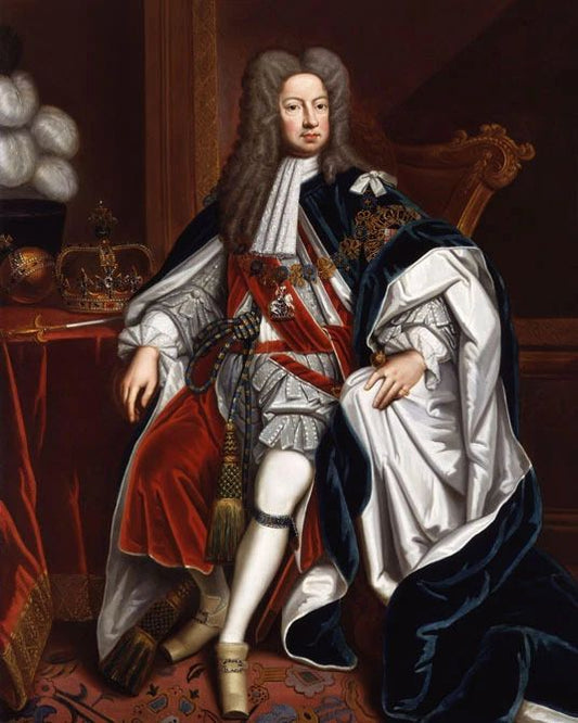 King George I Of The United Kingdom Glossy Keychain Great Britain Keychain