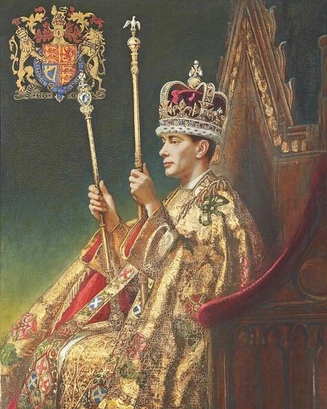 King George Vi Glossy Magnet United Kingdom Print Coronation Magnet