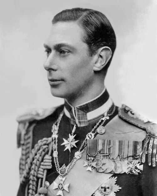 King George Vi Of The United Kingdom Glossy Keychain Print Military Keychain
