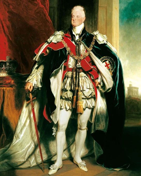 King William Iv Of The United Kingdom Keychain Glossy Print Painting Keychain