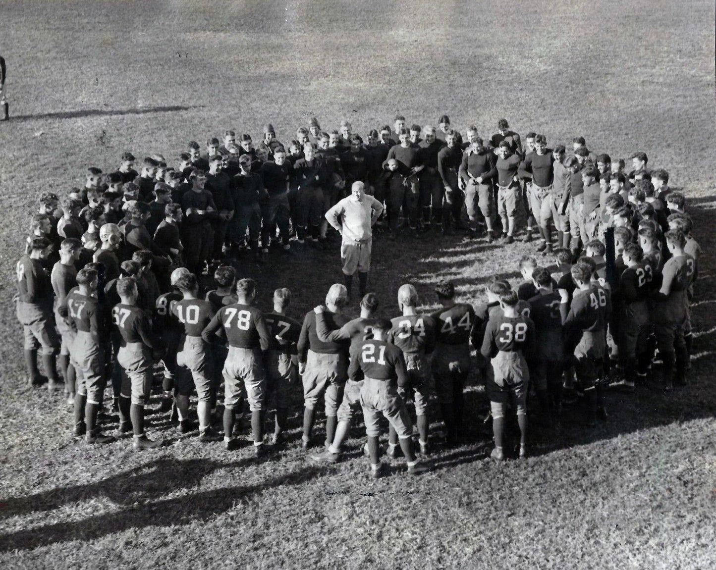 Knute Rockne Photo Notre Dame Fighting Irish Ncaa Football At Practice