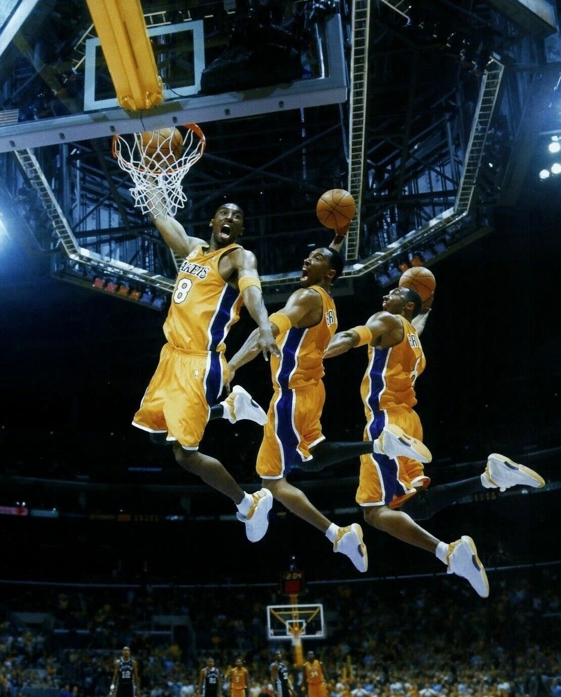 Kobe Bryant Keychain Los Angeles Lakers La Basketball Nba Multi Action