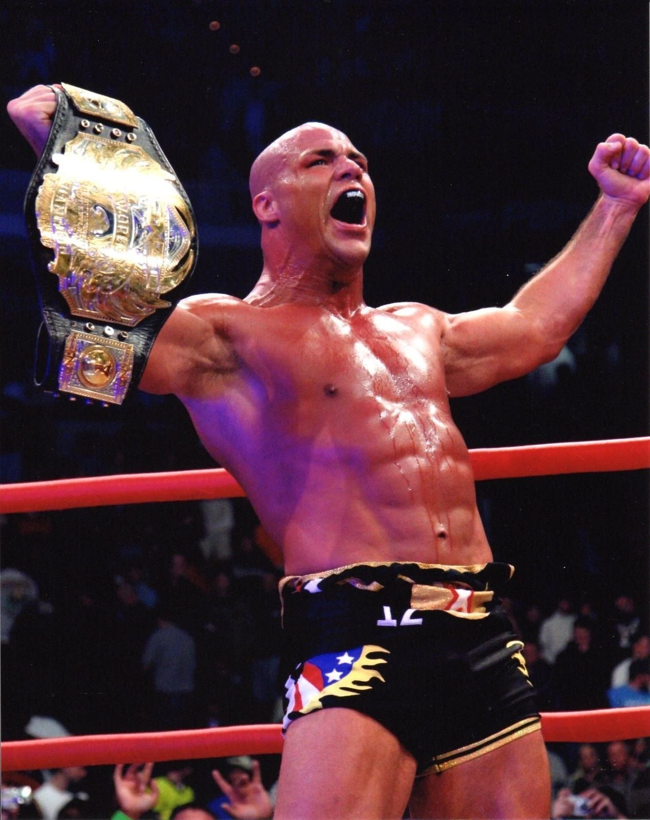 Kurt Angle Photo Wrestling Picture Wwe With Belt