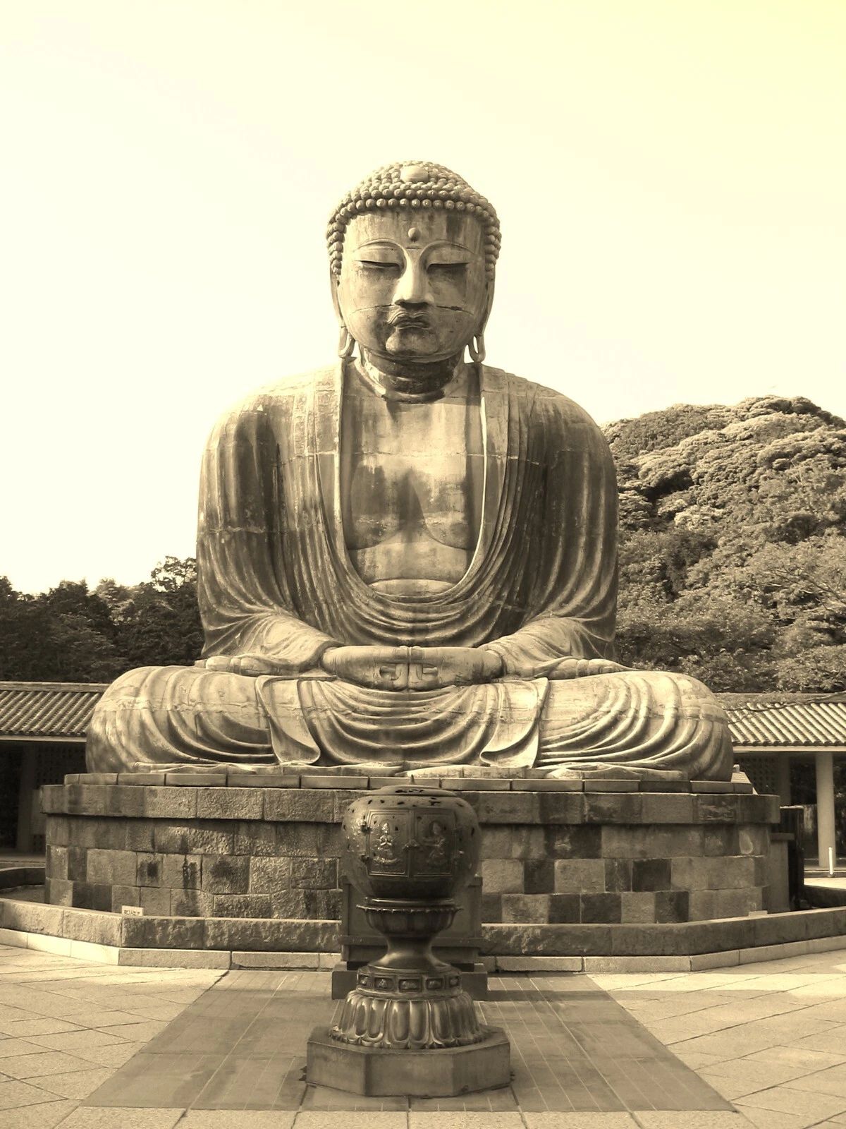 Kamakura Daibutsu 13Th Century Bronze Buddha Statue Retro Magnet Magnet