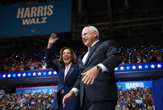 Kamala Harris Tim Walz Presidential Candidacy Press Poster Photo