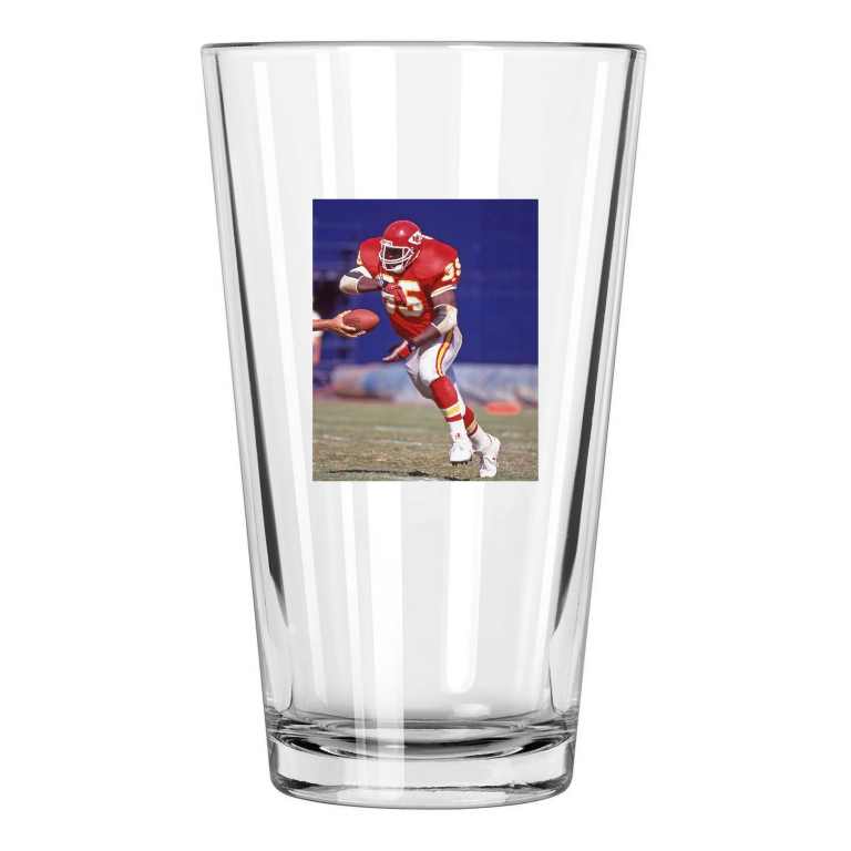 Kansas City Chiefs Christian Okoye Photo Nfl Football 2 Pint Beer Drinking Glass