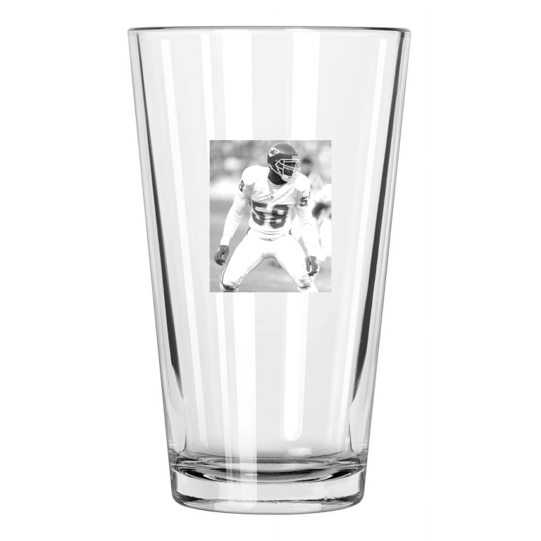 Kansas City Chiefs Derrick Thomas Photo Nfl Football Pint Beer Drinking Glass