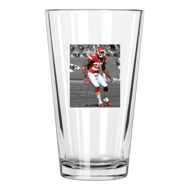 Kansas City Chiefs Eric Berry Photo Spotlight Pint Beer Drinking Glass