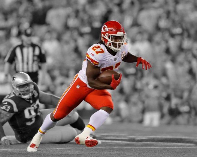 Kansas City Chiefs Kareem Hunt Glossy Keychain Spotlight Keychain