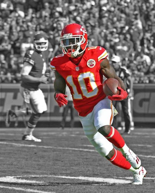 Kansas City Chiefs Tyreek Hill Glossy Keychain Spotlight Keychain
